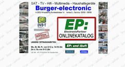 Desktop Screenshot of burger-electronic.at