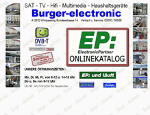 Tablet Screenshot of burger-electronic.at